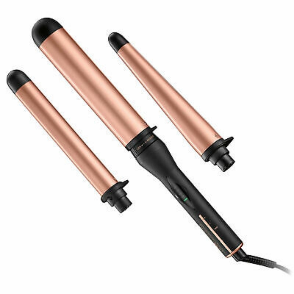 Infinitipro By Conair, Rose Gold Ceramic Interchangeable 3-In-1 Curling Iron